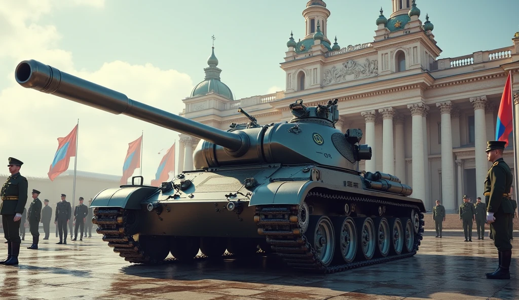 masterpiece, best quality, absurdres, <lora:CrusaderWorld:1> crusaderworld, battle tank,