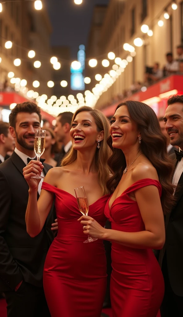 Laughter echoed from every corner of the mansion.