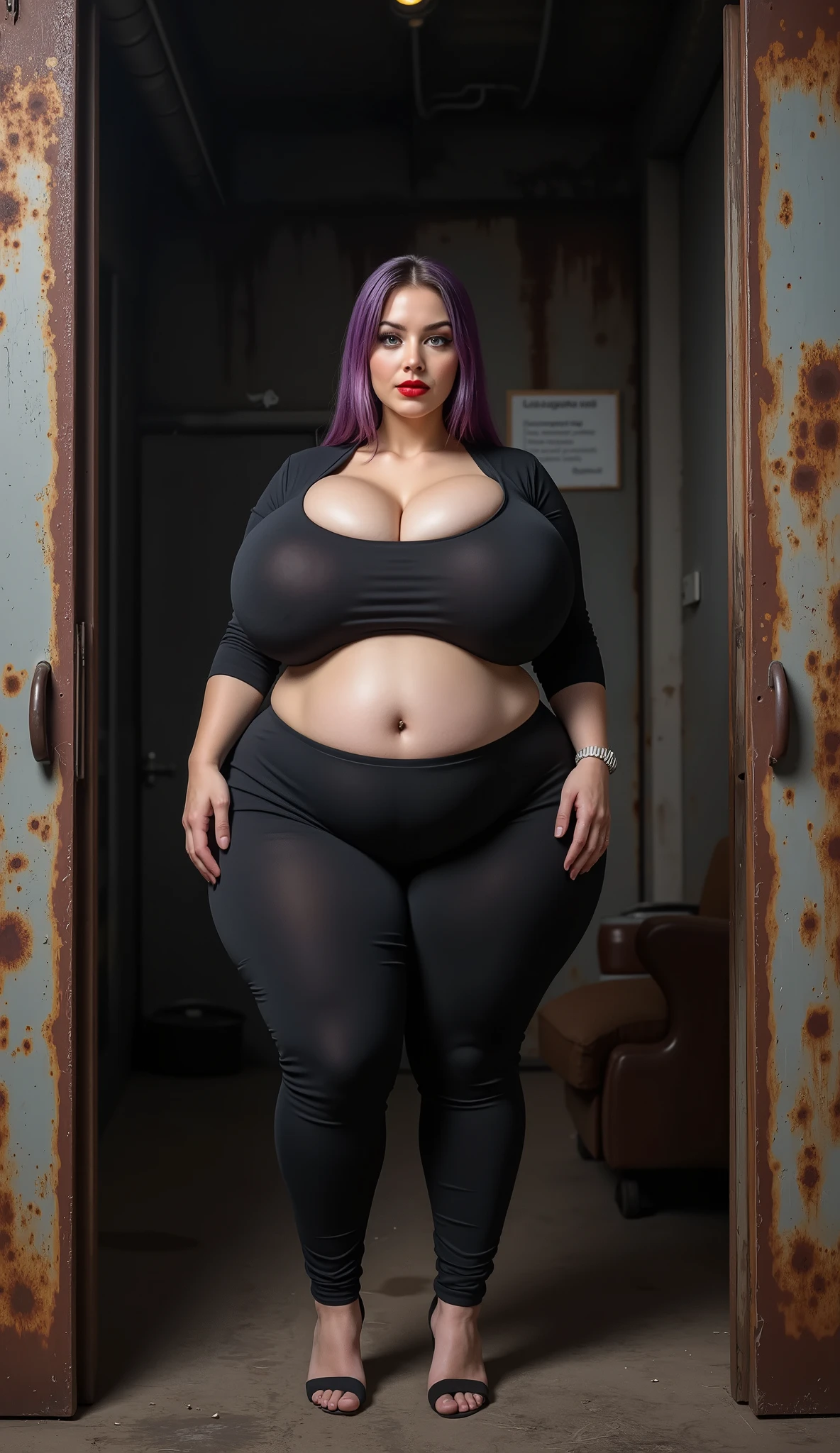 ((best quality)), ((masterpiece)), (detailed), perfect face, araffe woman thick and thight long pants posing for a picture, curvy model,, curvy hourglass figure, sexy longest hand t-shirt, thicc, beautiful full body shot, soft curvy shape, in a longest hand t-shirt, a beautiful woman , bbwchan, , armpits, there is a old woman posing in a dark room with a maroon burka clothes , 43 years old, thick body, beautiful thick female, wide hips, thick legs, she has a jiggly fat round belly, thick thighs, curvy hourglass figure, thicc, curvy model, widest hips, hyperrealistic full figure, bbwchan, voluptuous body, thick, tattooed body, tattooed hands, hena on arm, hena in belly, Burka girl, muslim clothes, 43 years old woman. Burka chubby woman, chubby cheeks, wearing a sneakers, bob hairstyle, thick neck, short neck, there is a woman random pose red-brown hijab, bbwchan, thicc, brown hijab outfit, brown hijab fashion model, korean girl, korean woman, wearing brown robe, full length shot, alluring plus sized model, japanese goddess, clothed in hooded, voluptuous and arousing, portrait shot, curvy model, voluptuous body, wonderful, nene tanaka body , bbwchan, The overall atmosphere is smooth , haunting illustrations, extremely high-resolution details, photographic, realism pushed to extreme, fine texture, 4k, ultra-detailed, high quality, high contrast, red sneakers , cold atmosphere ,, 8k resolution , ultra-detailed resolution , wearing long thight pants, random pose with full body , full body, diamond necklace , wearing a watch , thick arm, thick cheeks , wearing a gold Bracelet