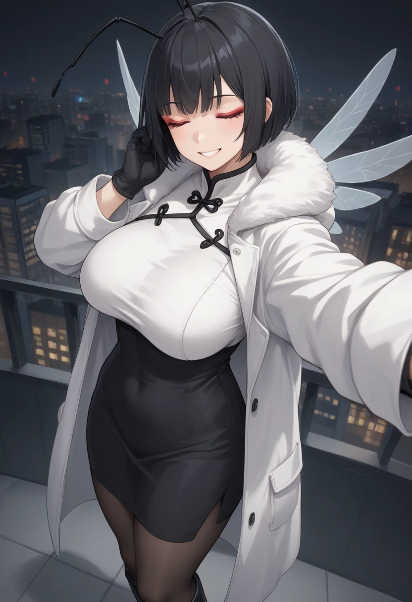 best quality, masterpiece, 1girl, solo, solo, breasts, one eye closed, red eyes, short hair, brown hair, medium breasts, bangs, wind, looking at viewer, outdoors, ruins, broken city, completely nude,creampie,ahegao,cum on body bukkake, (excessive cum),vaginal sex, (Breast milk comes out from the nipples with great force), ((Giving the peace sign on both hands, Double peace sign)), missionary position sex, nipples, opened pussy, no shirt, no bra, no skirt