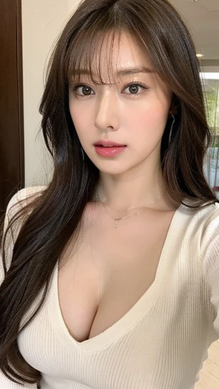Tall and glamorous beauty、The beauty of a suit、huge 、Undershirt、Cool Beauty、career woman、double eyelid、Big Breasts:1.2,Office Room,Windows,Raging with rage