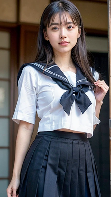 Very detailed CG Unity 8k wallpaper, Highest quality, Very detailed, masterpiece, Realistic, photo Realistic, Photographing the whole body from a distance、Very detailed cute 14 year old girl, (((Try lifting your skirt))), (Lift it yourself), Camel Toe、Natural Makeup、(masterpiece:1.3, Highest quality, Ultra-high resolution, Very detailed), (Realistic:1.1, photoRealistic:1.4)、School Life、In the classroom、Enjoying it alone、blush、Shaowa、Beautiful detailsまでこだわった髪, Beautifully detailed face, Beautiful details, Camel Toe、Beautiful clavicle, Beautiful body, Beautiful breasts, Beautiful thighs, Beautiful legs, Beautiful fingers,
View your audience, 1 girl, Japanese, 、smile、Perfect Face, (Perfect Anatomy, Anatomically correct), Cute and symmetrical face, Baby Face, White skin with attention to detail, Skirt flip、Camel Toe、Skirt flip、((Lower body naked))、((Wear loafers and socks))、(Cute side twin tails:1.5,brown、Scrunchie), Asymmetrical bangs, black eye, Long eyelashes, (Small Box)、Very slim figure、thin, blush, Lips parted, Looking at the audience ((Cute Sailor Uniform:1.5))、In a Japanese classroom、Detailed elongated legs、White skin、Skirt flip、Camel Toe、Skirt flip、(2 Foot、Black knee-high socks:1.2)、((One junior high school student))、((Low Angle Portrait:1.5))