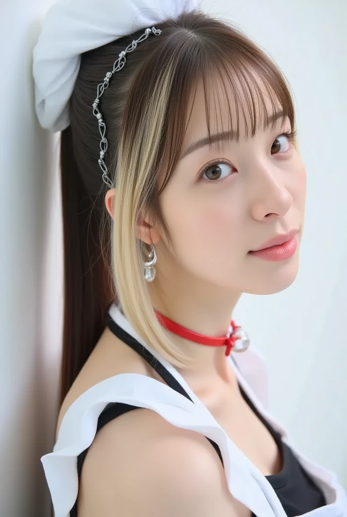 (extremely detailed CG unity 8k wallpaper,masterpiece, best quality, ultra-detailed),(best illumination, best shadow, an extremely delicate and beautiful), floating, high saturation, dynamic angle, ((1girl)), gorgeous, ningguang \(genshin impact\), white hair, red eyes, very long hair, hair ornament, bangs <lora:mikuya_v15:1>