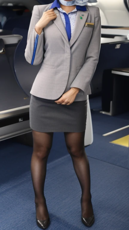 Beautiful stewardess、Realistic Skin、Japanese women、Slender figure、Changing clothes in the changing room、Ultra-realistic video、Bokeh、highest quality、Changing into uniform、Beige underwear、Glamour proportions