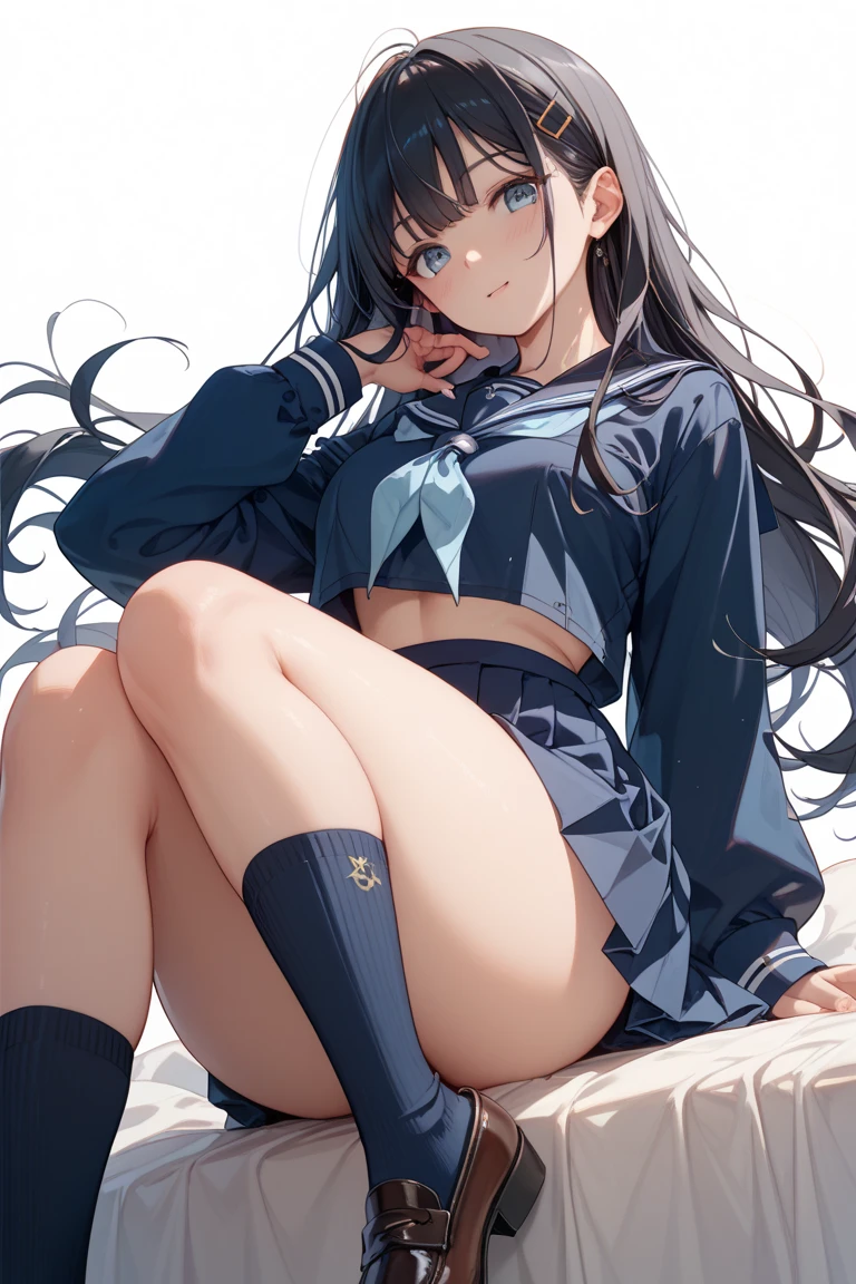 Anime girl in uniform standing on stairs with hands on her head, Anime visuals of cute girls, beautiful anime high school girl, Official art, nagatoro, official artwork, a hyperrealistic schoolgirl, marin kitagawa fanart, Hinata Hyuga, young anime girl, Smooth Anime CG Art, Anime Best Girl, an anime girl, (((low angle shot from below)))、(((Detailed lace panty pattern)))、plain white ordinary panties、(((Lifting skirt while standing to show off panties to camera)))、Beautiful earrings、Bracelets、a necklace、(((pantyhose)))、Beautiful eyes with double eyelids、(pale skin), (Big eyes)、Face forward, ((Half body shot)), ((Dark blue salaryman uniform、Light blue bow tie ribbon))、(A dark-haired)、(pantyhose:1.5)、Thin pantyhose to very thin fabric panties、opened breast, Hcup bust with slim body、Very slim, see through、ultra-detailliert、masterpiece、top-quality、超A high resolution、8K、high-level image quality、Real live-action、Photogenic clarity、A detailed eye、gradients、perfect ??????? body proportions ,hard disk、nffsw , Nikon Z9 80mm Lens 、masutepiece、Model Standing、独奏、Detailed panty patterns、Detailed and clear panty pattern、Very bright natural light、In the crowd、too bright natural light、Sunshine、(((Beautiful alignment and snow-white teeth)))、(((Lift the skirt bigger and bigger、Show your panties to the camera)))、Ultra slim body Gcup bust、Body shape of slim model、Beautiful posture、、No bra、full body Esbian、A slender、a beauty girl、Tokyo Business District、commute、(masterpiece), mature school girl, sexy, posterior, floral lace undies, natural light, photorealistic, cameltoe, diffused light, depth of field, white skirt, steam, (lift skirt), (urination), lifelike
