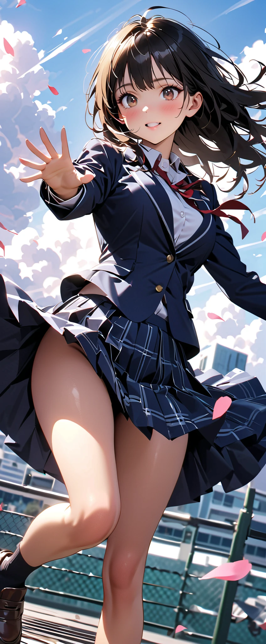 （Very delicate and beautiful：1.2）super model,,Big Breasts,Beautiful breasts,voluptuous,【bike shorts】,,【3girls】,,Highest quality, High resolution, 8K,Kick in a hurry.mini skirt,Japanese Lolita,knife,Blue Flame