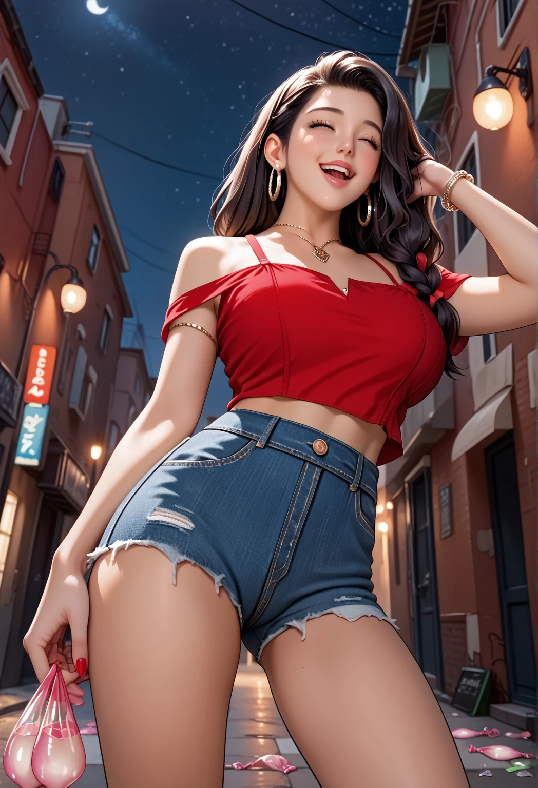 realistic , (masterpiece, best quality),(solo) ,(Milf), Linda Cardellini as Velma in Scooby-Doo, tight tubetop, [brown|purple|black hair], long hair, hair bow, hair ribbon, ponytail, makeup, blue eyes, ,choker, blue suit, pencil skirt, black thighhighs, high heels, school, classroom, blackboard,
