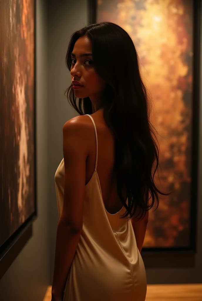 Oil painting girl dancing dance