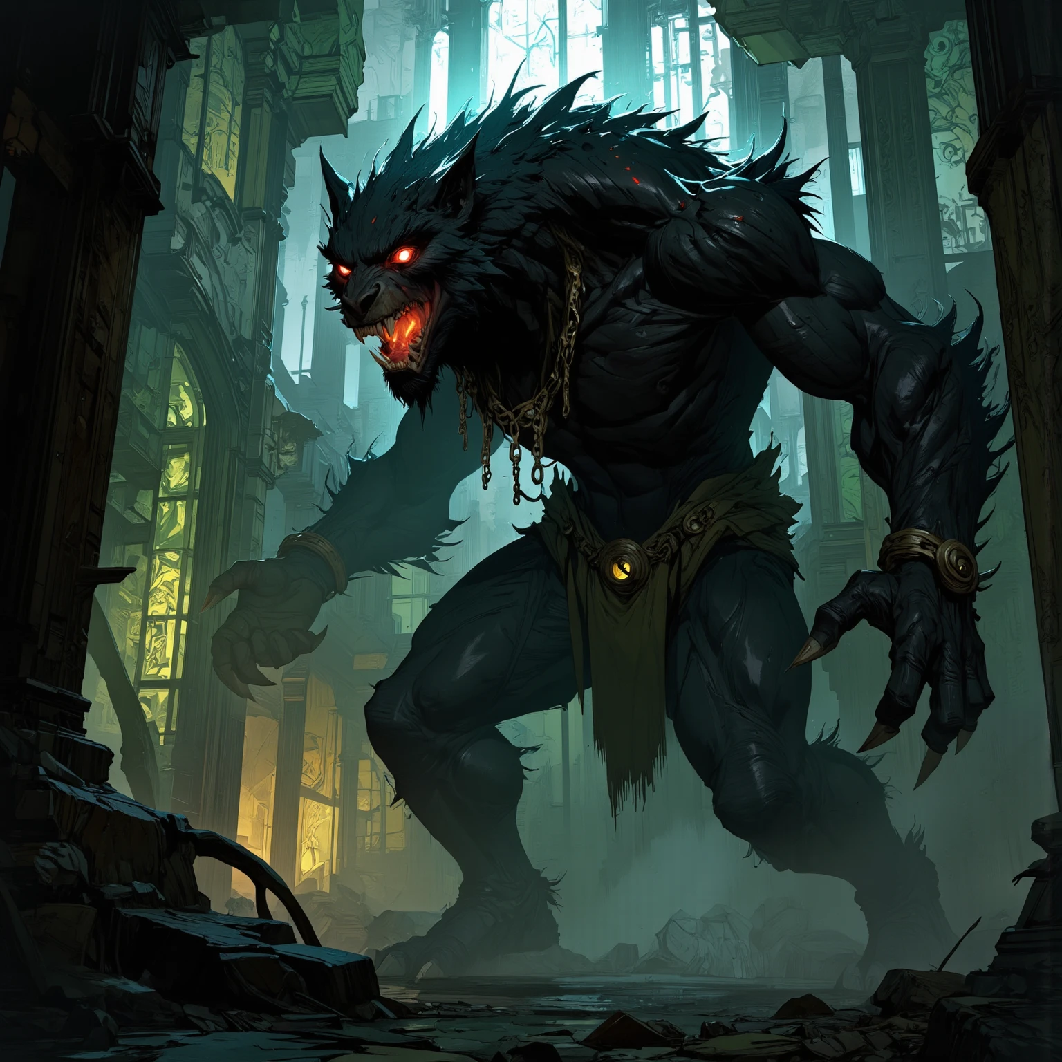 Dark fantasy art, Dark RPG art, (best detailed : 1.5), (best quality,ultra-detailed),(fantasy,imaginary) of the Golem in Prague guarding the Jewish cemetery at night, an epic clay Golem, massive body, Glowing Eyes Meme, masive arms, the castle of Prague in the background, best quality, (extremely detailed: 1.5), picture taken f range, ultra wide shot, photorealism, depth of field, hyper realistic, 2.5 rendering,
