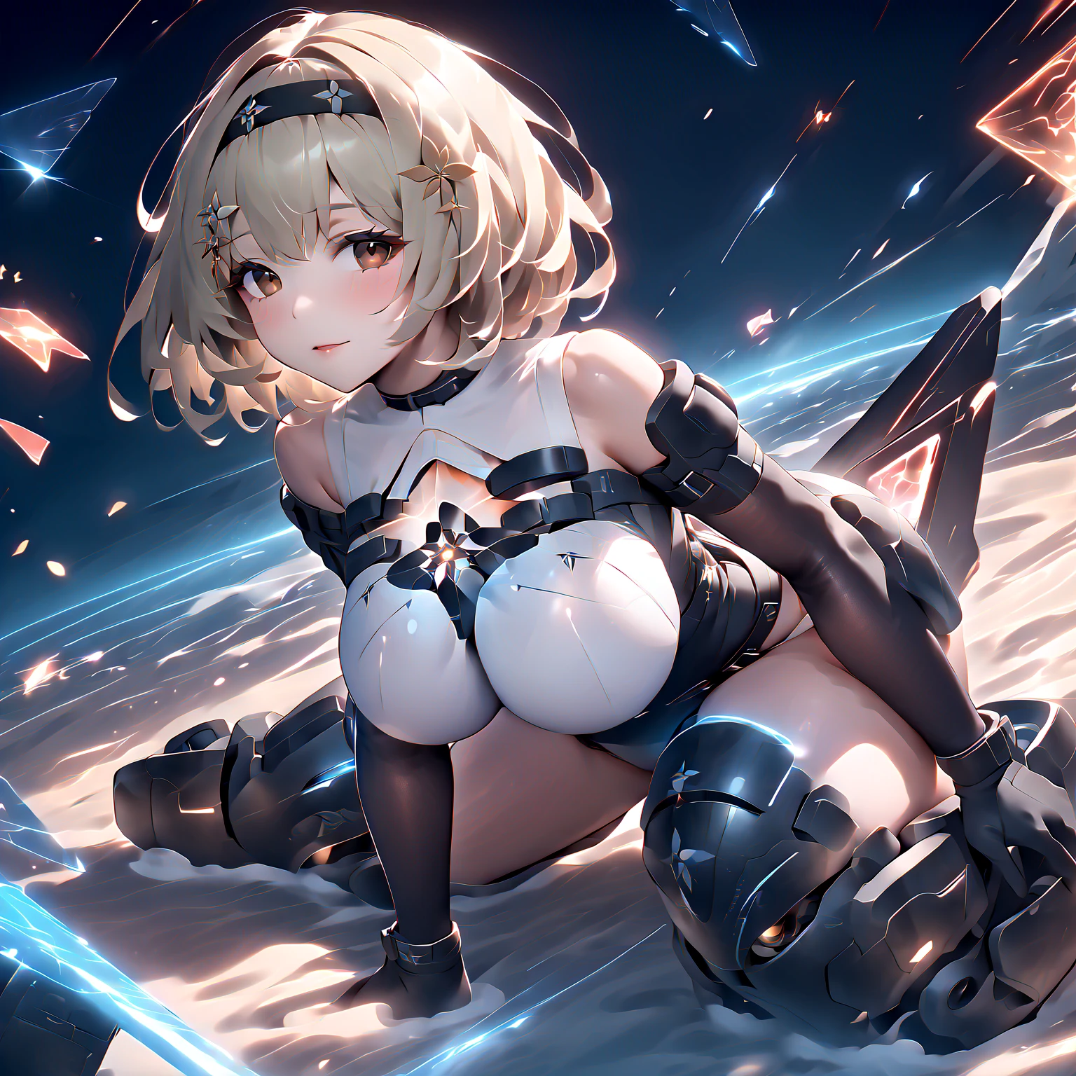 Browsing Caution,(A girl buried in a machine box with her arms and legs spread apart,Wide-open legs,Wide open arms,Machine-covered arm,Machine-covered feet,Sailor warrior transforming heroine with pink lines on white cloth,Shiny ruffle skirt、Metallic Leotard Armor.,No sleeve,Waist ornaments and armor adorned with large jewels,Transformation Heroine Hair Accessories,Torn white transforming heroine thigh-high socks,A big red ribbon and a big jeweled brooch,Shining white heroine costume,Tight transforming heroine gloves:1.5),(Men and women having sex,A transforming heroine gets raped:1.5), (vagina,penis:1.5),(A girl with her limbs buried in the wall of a machine,Arms and legs stretched:1.5),(A wall of machines surrounds the girl,His arms are covered in machinery up to his shoulders.,Her legs are covered in machinery up to her thighs.,Machines tie our hands and feet,Massive bukkake,get off:1.3),belly button, (The girl is angry,Open your mouth:1.3),Sweat,Love Juice, (Petite Girls,young,thin,Very small breasts:1.5),Blonde,Perfect Face, Perfect Anatomy,(Cowboy Shot:1.5),(vaginaから溢れる:1.2)