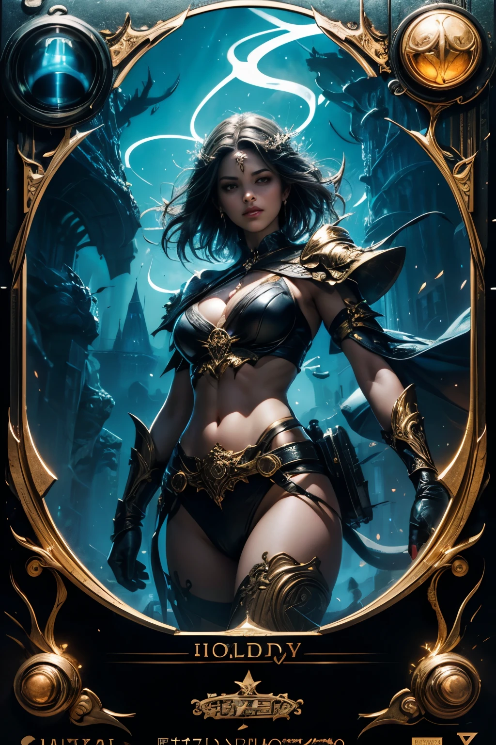 masterpiece, best quality, (extremely detailed CG unity 8k wallpaper), (best quality), (best illustration), (best shadow), absurdres, realistic lighting, (Abyss), beautiful detailed glow, art by PeterMohrBacher,