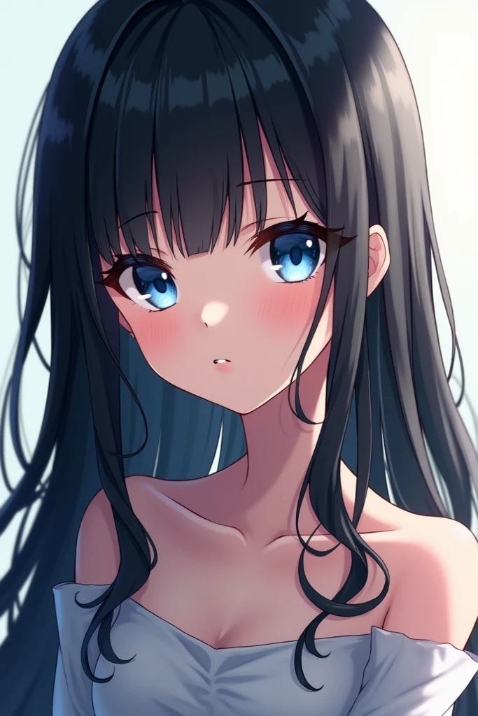 (flying debris, Highest quality, High resolution, Ticker, Pixel Perfect, Depth of the written border, In 4K),
1 girl, alone, (In addition), Beautiful Anime Girls,
View your audience,
Perfect body,
Full face blush,
Subjective, pussyfocus, Upper Body,
Ticker, Long Hair, Black Hair, blue eyes, (Big Breasts),
smile, Open your mouth,
church,
naked,
throw, From above,