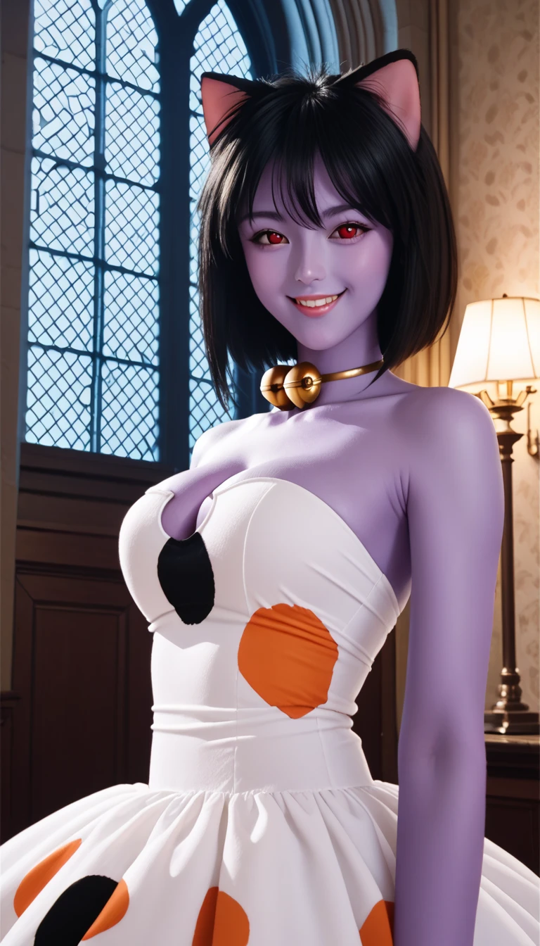 (8k, RAW photo, best quality, masterpiece:1.2), (intricate details), perfect eyes, perfect face, perfect lighting, beautiful, (masterpiece:1.2), (best quality:1.2), 1girl, blackfire, solo, space background, <lora:blackfire-10:0.75>, blush <lora:add_detail:1>,full body photography,detailed,, Photo realistic,hyper detail,hyper realistic, Full Body Photography