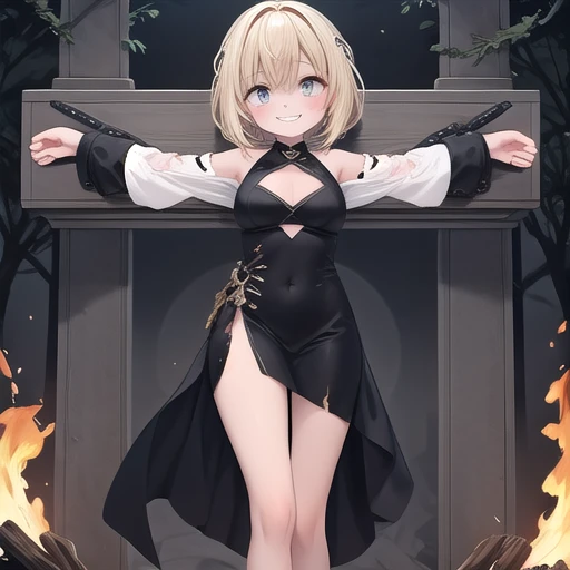 2D Beautiful Girl: 1.5, body shape: 1.1, small breasts: 1.1, Dead girl: 1.1,
Wearing a black high-leg swimsuit: 1.1, Blonde twintails: 1.1,
Eyes glowing: 1.1, black short boots: 1.1, Are standing: 1.1,
In a spooky cemetery landscape: 1.1, Around the dim fog: 1.1.
The 2D beautiful girl's body shape is depicted with a 1.1 rating, indicating a slight emphasis in the illustration. Her small