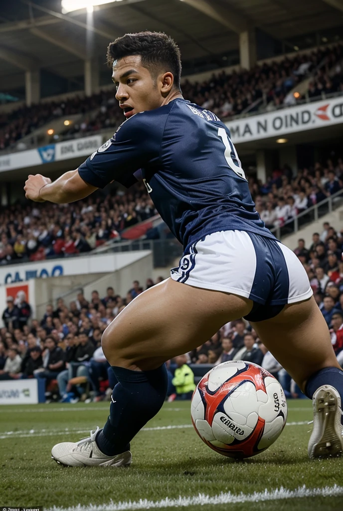 a soccer big dick player with a large penis, highly detailed, photorealistic, (best quality,4k,8k,highres,masterpiece:1.2),ultra-detailed,(realistic,photorealistic,photo-realistic:1.37),muscular male athlete, tight soccer no uniform, close-up, dramatic lighting, gritty, cinematic, vibrant colors
