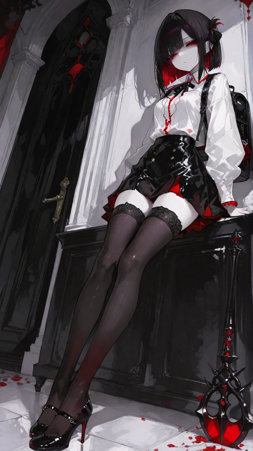black lence stockings,high-heels,sitted,opening legs,is shy,Transparent underwear,soaking wet,Liquid runoff,red eyes,Arrogant,succubi,The demons,Stick out your tongue,Bad laughs,Translucent panties,female genital,avas