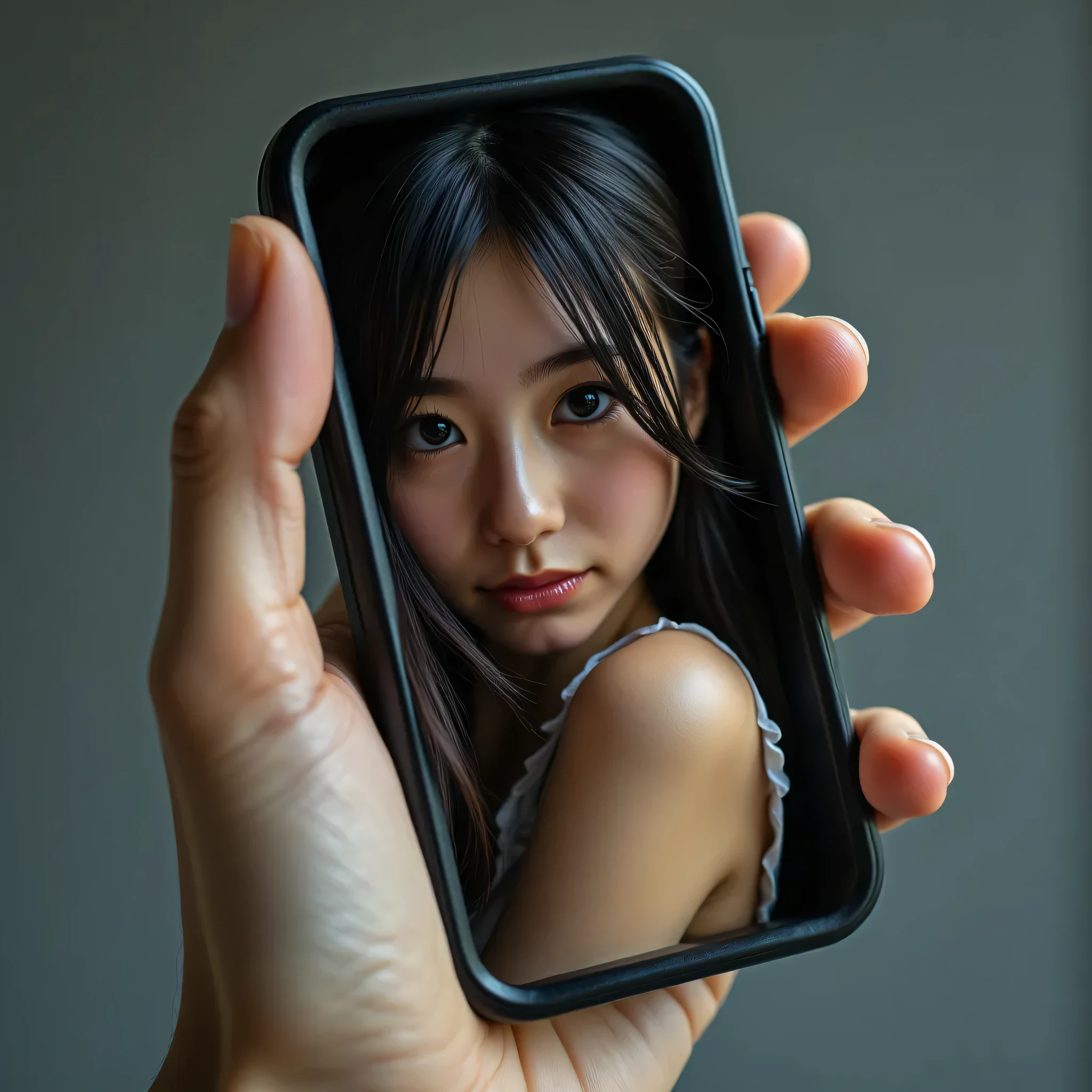 鏡の中の美女😍