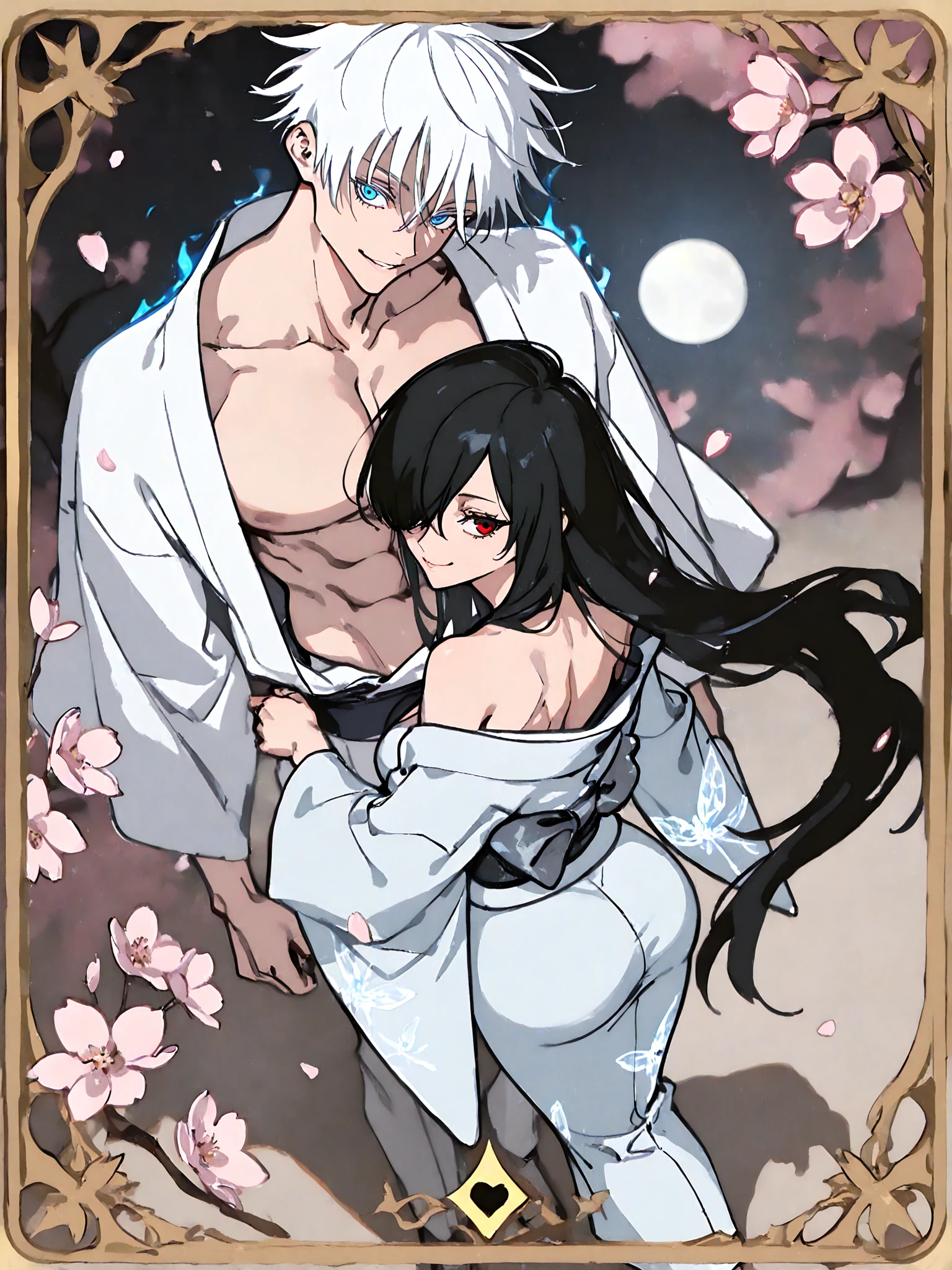 anime artwork, score_9, score_8_up, score_7_up, score_6_up, score_5_up, score_4_up, Mount Lady, blonde hair, purple eyes, big breasts, she is 24 years old, style_3, ,nude,naked,, night sky background, 1boy, onsen, , , _, pussy juice, testicle grab