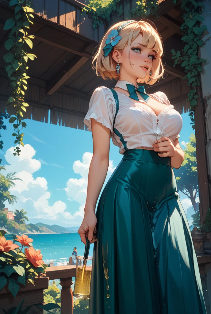 ((evanna lynch)), (masterpiece:1.4), (best quality:1.4), ((full body)), retro vintage pin-up style, extremely detailed, intricate, hyper-detailed, illustration, soft lighting,  dirty Blonde hair, ravenclaw (blue sheer lingerie) , medium perfect breast, hard nipples, licking a red lolipop,  bend_over, grin, (perfect_face),  24 years old girl,brown hair,medium breast , bend_over, grin, (perfect_face),jumping, ornate, intricate, dramatic lighting, 4k, detailed_background, caustics, full_body, digital_illustration, in front of a white fence, vintage, retro pin up style, sexy, detailed face, detailed hand and legs,, surprised, mini sheer skirt, flowing skirt, colorful , Harmony color scheme, hyper realistic, photo realism, masterpieces art work, illustrated, ((outdoor park))
