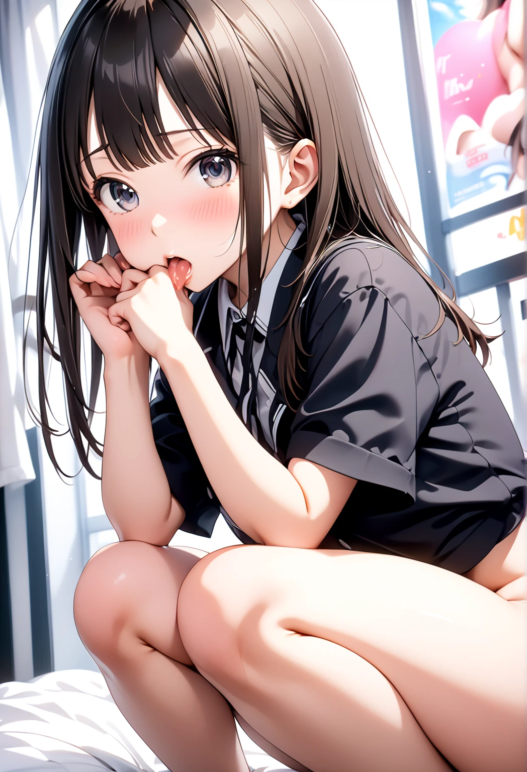 Ultra HD Photos、whole body、Accurate depiction of the human body、Schools that train sex slaves、Naked super young girl、classroom、whole bodyエスビアン、Small breasts、Lewd、Clothed masturbation、Open legs、shame、Transparent love juice overflowing from between her legs、Sensuality、Feels good、Peeing、incontinence