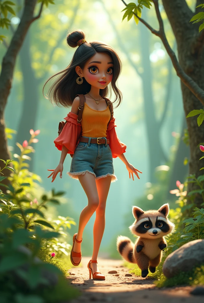 Modelo Disney Pixar Cartoon Cantora Ana Castela