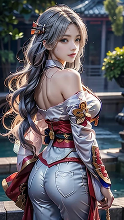 One person, Wear 鎧, lotus leaves, Highest quality, Master, (Full Body Lesbian:1), expensive, Nice face, hair ornaments, (Mid-breasted: 1.8) (solo:1), View your viewers, lips, Shift dress, Order of healing, Choker Necklace, gem, (Ridiculously long hair: 1.4), Elf Ears, Ear Rings, Brown skin, kimono, building, Japanese Castles, Red Armor, (Hentai Realism:1.5), Ultra-high resolution, Highest quality, Shameful blush, Hairline, Arms back, (Expressive hair:1.4) ,Perfect Body Proportions,7 shows ,Sword in hand,Red Armor,daughter,Sword in right hand,Helmet in left hand, (Very delicate and beautiful work),Best image quality,masterpiece,Cherry Blossom Rain,Cherry tree,Petals falling,The face is clear,(Exquisite facial features),Unparalleled beauty,Beautiful teenage girl,Brown-eyed,The highlights are obvious,完成度がexpensive,The details are endless,gemのような目,Blush Lash,Beautiful Face,Facial Makeup,Putting on makeup,(Very nice CG),Silver hair ponytail,Silver White Veil,Best image quality,Clothing of Medieval Japan,Armor