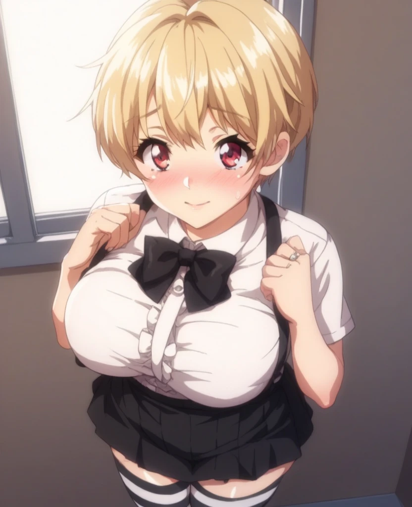 (masterpiece,best quality, detailed), 1girl, solo, indoors, night, upper body, sweat, ahegao, rolling eyes, blush, wet shirt,
midorikawa hana, neck ribbon, collared shirt, school uniform,