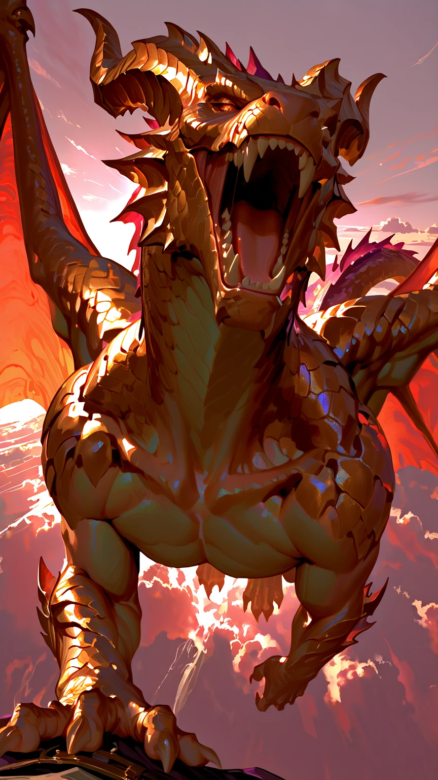 solo,ophion, dragon, broken fang, wings, red eye, male, big muscle, male muscular,full body,sky, best ultra quality, perfect intricate details, RAW Photo,4k,hi res , UHD, detailed illustration, masterpiece realistic, <lora:ophion-07:1>