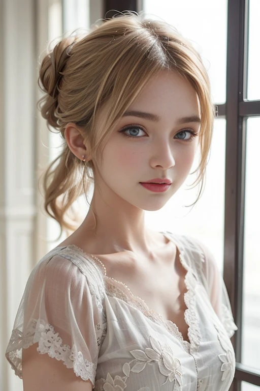– Armor Gold, young blonde woman, Beautiful woman, first person perspective, Soft Flare, f/1.8, 135mm, canon, curly hair, (masterpiece, highest quality, High resolution:1.4), 1 girl, Angel, Texture of skin pores, blonde hair, HD, photograph, movie, movie的な, whole body, realistic, (8K, RAW photograph, highest quality, masterpiece:1.2), (realistic, photograph-realistic:1.33), highest quality, eyes are blue, cute, Natural light, written boundary depth, film grain, wrinkled skin, sharp, detailed and realistic a woman, stare at the camera, ruffled lips soft Natural light, portrait photographgraphy, magic photographgraphy, dramatic lighting, photographrealism, Super detailed, intimate portrait composition, Elegant red dress.