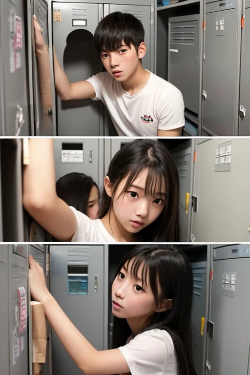 1 girl,Japanese,25 yo,(Slender body:1.2),(athlete:1.2),Black short twin braids hair with swept bangs, BREAK ((red track suits,long pants)), BREAK, masterpiece, best quality, ultra quality, high quality, realistic, photo realistic, RAW photo, hyper detailed, intricate detail,(gym storeroom:1.3),cinematic lighting, break, nsfw, (perfect penis:1.1), (fellatio:1.5), 1girl, penis, hetero, 1boy, oral, solo focus, (deepthroat:1.2),(penis in mouth), ballsdeep, a woman holding a dick,(standing 1men), sucking dick, sucking cock,kneeling, (cum),(teary eyes),(blushing:1.3),beauty,girl,photorealistic,side deepthroat,(Glasses:1.3),