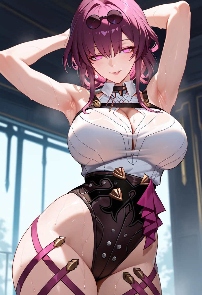 masterpiece, high resolution, best quality, 1 woman, solo, Mii, big breasted, cleavage, mature woman, wearing a Bremerton kung Fu dress, sexy body, full body, sexy outfit, working out, fighting in combat, action scene, attacking with kicks, sexy smirk, being confident, bouncing cleavage, exposed panties, jungle environment