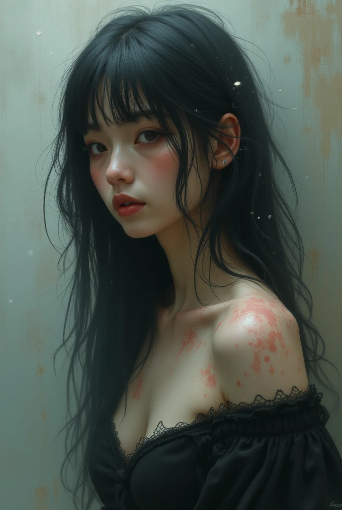 (Browsing Caution:1,4),Mix 4, (8k, RAWphotograph, Highest quality, Tabletop: 1.45), (Realistic, Realistic: 1.37),illumination, night, プロのillumination, photographn mapping, Radio City, Physically Based Rendering, Gradient Brunette, 高品質のphotograph, High resolution, 1080P, (Detailed facial depiction), (Detailed description of the hand), (Delicate CG), Extreme light and shadow, Rich details, (Detailed facial features), (Highest quality), Look in front of you, Highly detailed face, Highly detailed lips,  超High resolution, (truth: 1.4), photograph, 1 , [(sad)],  , Thin limbs, movie, Cool pose, I Cup, Highest qualityな完璧なボディ, photographのような, (1 : 1.3), Perfect balance, (Huge, Perfect breasts, Areola),(Realistic, Realistic:1.37),One Girl, Cowboy Shot,Professional Lighting, Photon Mapping, Radio City, RAWphotograph、(Realistic:1.4)、Octane Rendering、Complex 3D rendering with ultra-detail, Studio Soft Light, Rim Light, Crisp details, Super detailed, Realistic skin texture, detailed aspects, Beautiful details in the eyes, Highly detailed CG Unity 16k wallpaper, Compensate, (Detailed Background:1.2),Highest quality, 超High resolution, Tabletop, One Girl, One Girl,alone, Upper Body,Show Viewer, White Background, Bobcut, short hair, Multicolored Hair, Compensate , Lips parted, Black Lips, eyeliner, Gothic, Goth Girl,((Multicolored Hairの色:1.2)),(((Completely naked))),(((nsfw))),((Small breasts:1.2)),(((nsfw))) ,(((Completely naked))),