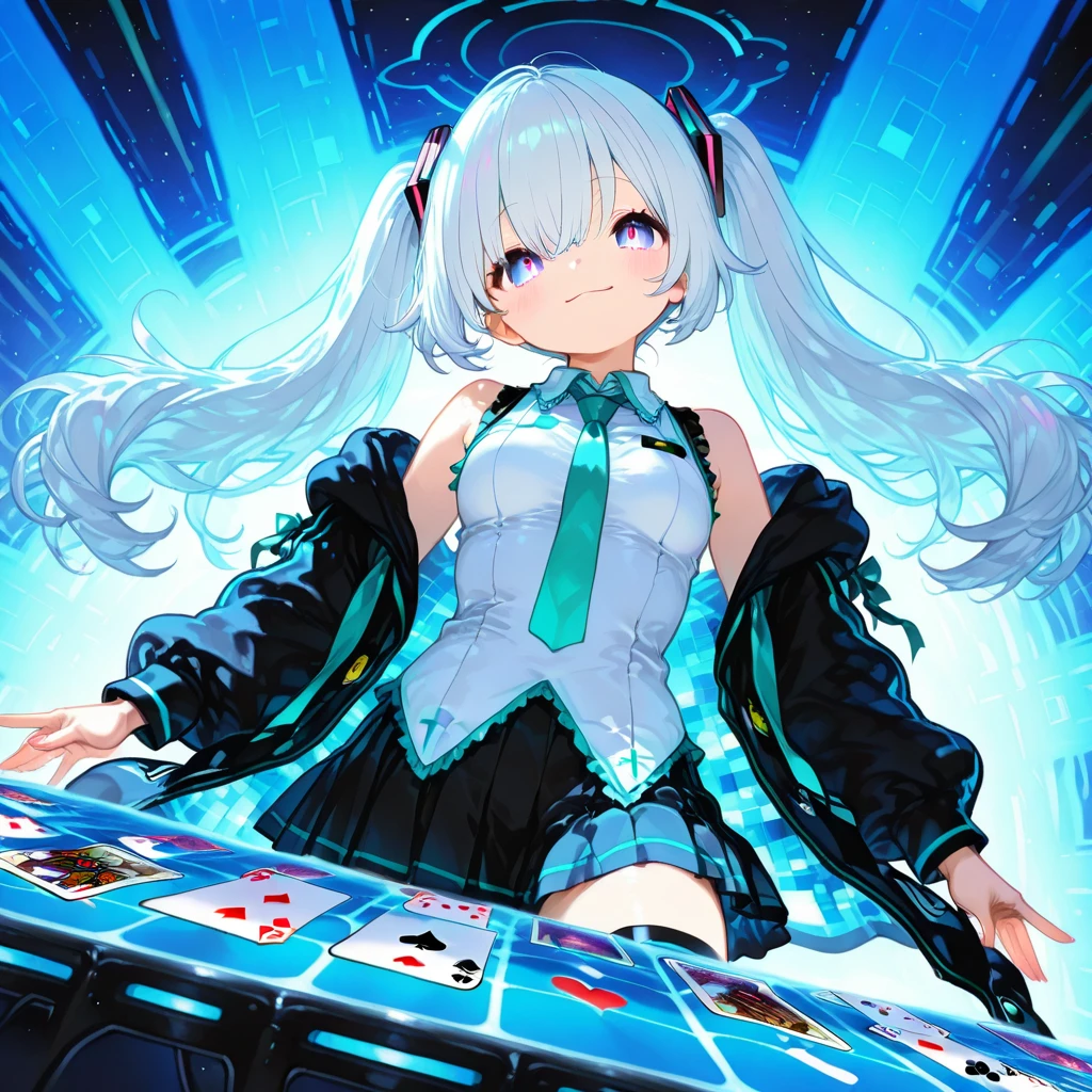 girl,white hair,Poker face,sickle,whole body,Chill,fighting,short skirt,blood,blue eyes,loli