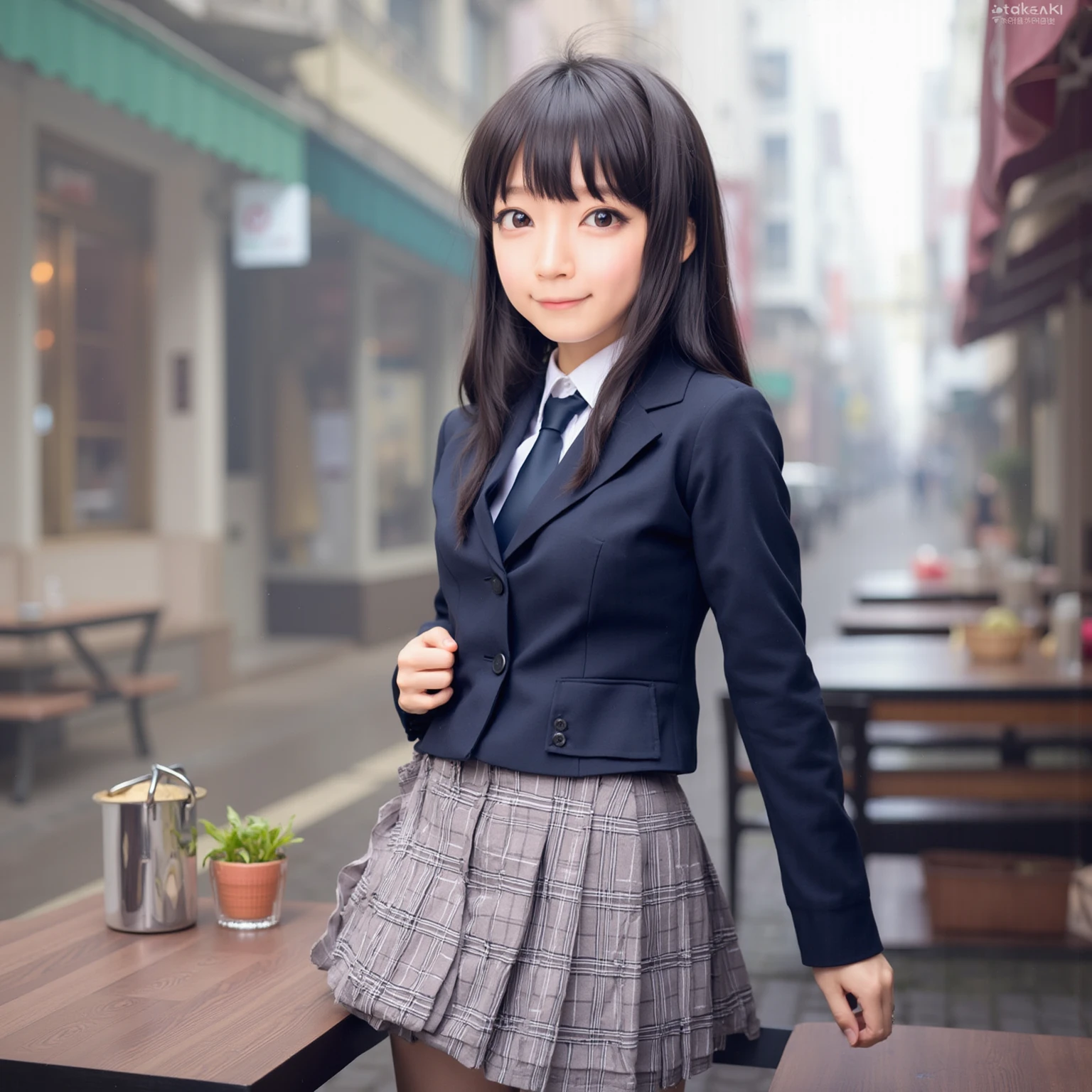 realistic full body photo of a 1girl, hachikuji mayoi, backpack, bag, twintails, (chibi:1.1),<lora:my_LoRA_hachikujiMayoi_v1:0.7> by Jeremy Lipking, by William Bouguereau, (by Alphonse Mucha:0.5)