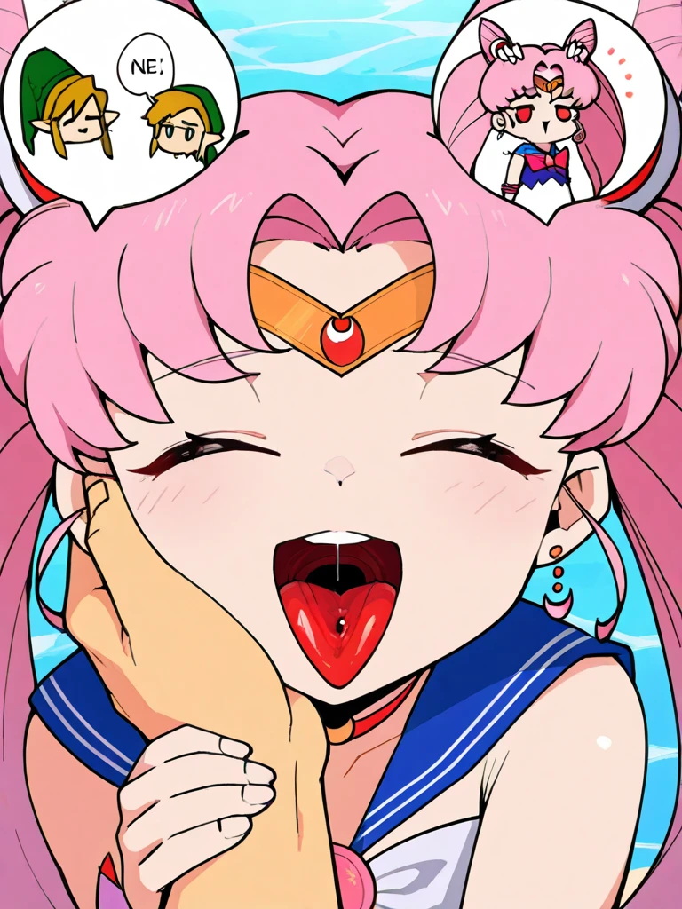 )alone,Looking at the audience,(Bimbo,usagi/Bunny Tsukino/Sailor Moon - Sailor Moon:1.5),masterpiece, 最high quality, Super big breasts, Wicked Smile, blush, I breathe, upper,(Face close-up:1.3),nude,Completely naked,Super strong and huge breasts,50 years old,bangs,Thighs,knees,Swollen lips, Painted lips, Thick lips, Kissing Face, Glowing Skin, My chest feels soft, Saggy breasts,最high quality, 8k, 32K, masterpiece, Detailed face, Lip details, Beautiful Eyes, double eyelid,自然なSuper big breasts,high quality,,look at me,Nipple close-up,(Huge black dildo in mouth:1.5),:>=,(Sniffing a lot:1.5),(Super strong、Super huge、Huge Nose:1.8,)(Ahegao:1.8), blush, Sweat, Open your mouth, (Rolling your eyes:1.6), tears, Sticking out tongue,Opening eyes with an expression of fear or anger,Make eye contact,(From above:1.2),(Make a mean face:2.0),