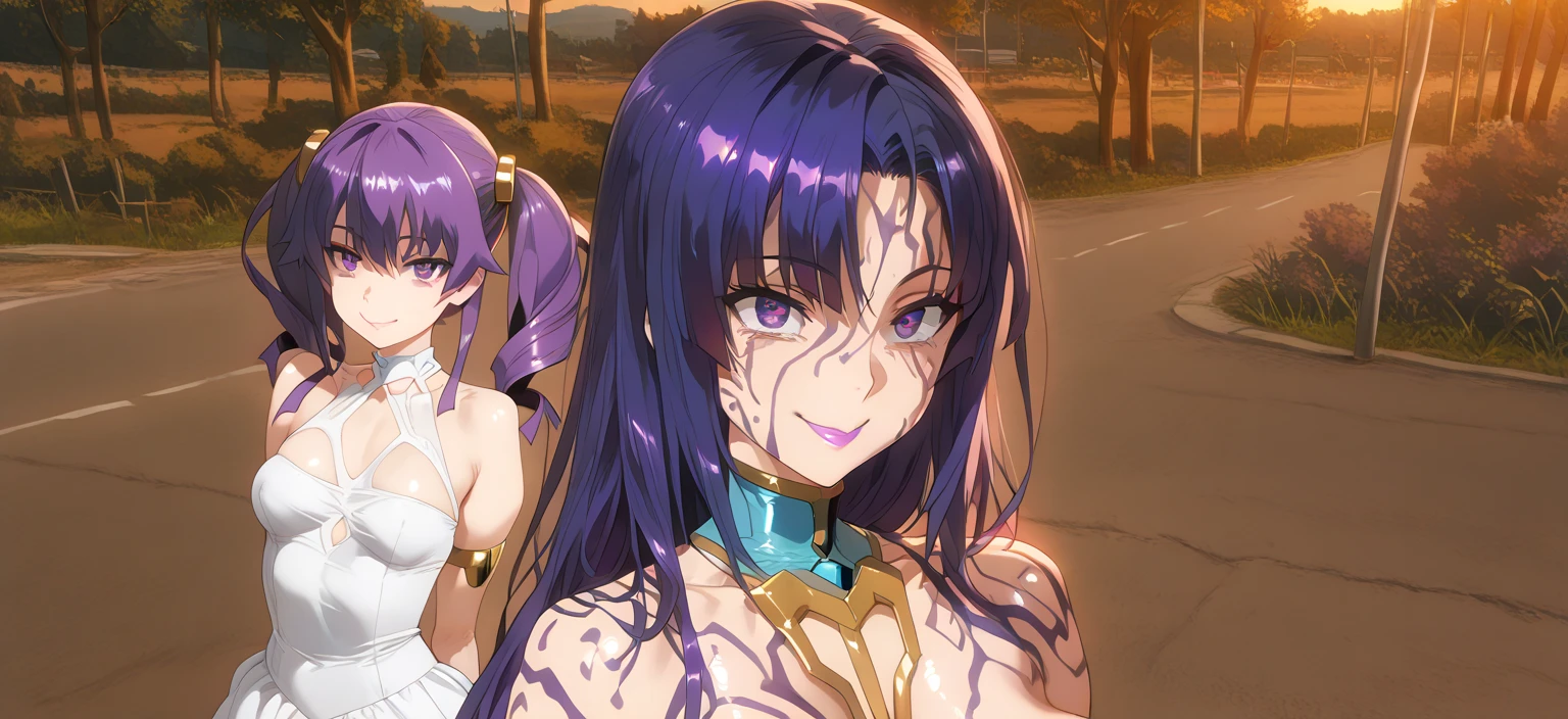 highest quality、Battle of Despair 1:8、Beautiful woman with very long purple hair、White see-through dress（No sleeve、Chest exposed、belly button、Exposed thighs）、White Armor Boots、Tears overflow、Frightened expression、scream、run away、Attacked by mutants 1:5、Many violent mutants 1:5、Mutant Holding Arm、Mutant attacks from behind、Mutant grabs leg、Mutant Swarm 1:5、Midnight、another world、Dark fantasy、hell