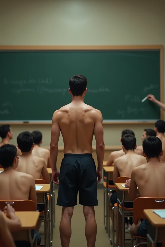 Naked muscled teacher showing his penis with condom a school with a big 24cm penis surrounded by naked 15 year old students with muscles with 18cm penises with condoms