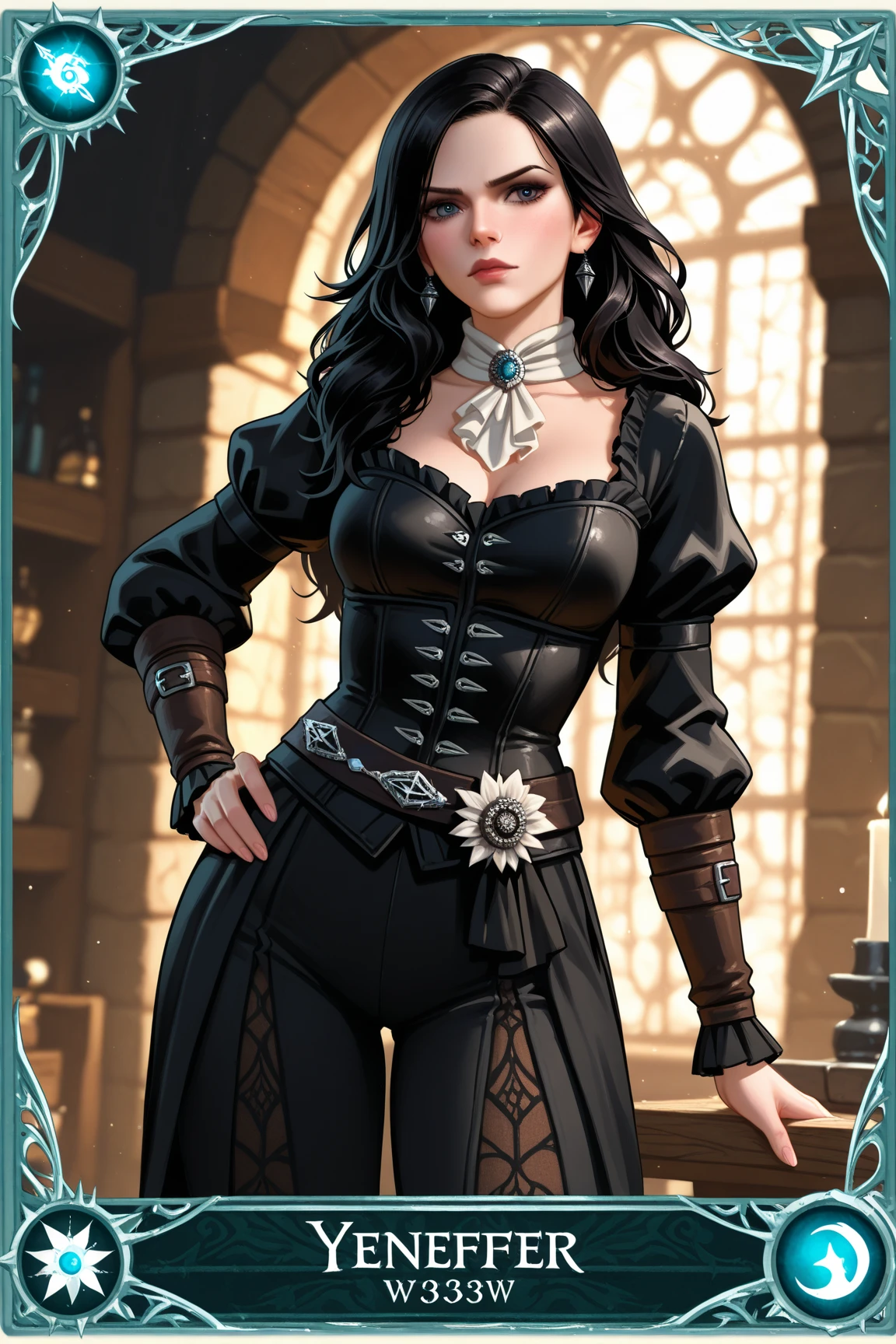 Yennefer trading card (yennefer_w3) from The Witcher.