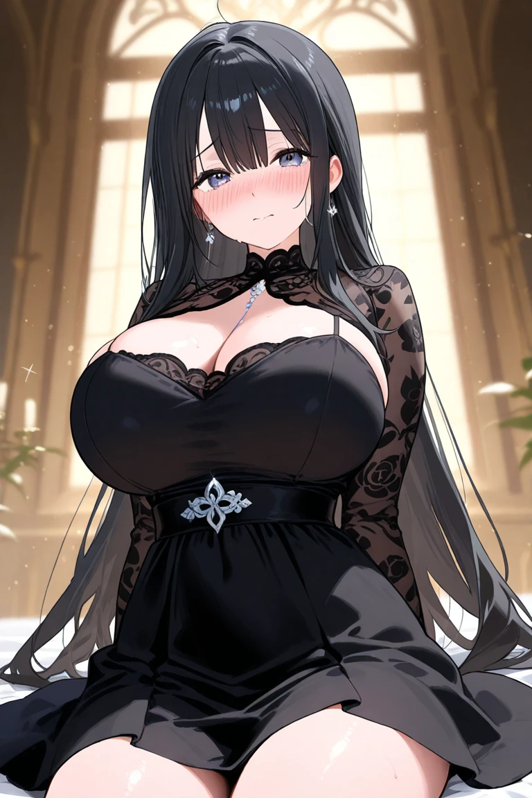 <lora:ChifuyuV2:0.7>, Orimura_Chifuyu, china_dress, huge_breasts, standing, solo,, masterpiece, best quality, detailed face, detailed eyes, highres,