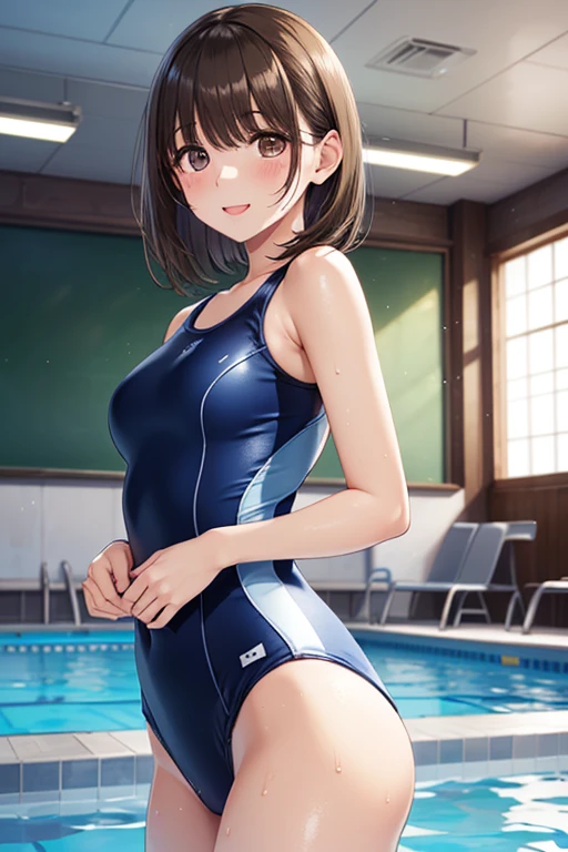 high resolution, female , good lighting , ((( Shiny Dark Blue School Swimsuit ))), pool, cute face, , Humiliating, (( sweated))(( adhesive sticks to the swimsuit .))、 Don't put your hands on your lower back 、 shiny brown hair , short hair, ( beautiful brown eyes)、smile、Sparkling Eyes, (fine grain)、 super detailed eyes、 Highly Detailed Faces Revenge, high definition eyes , cowboy shot、、、 、
,((( masterpiece, Highest Quality, high resolution, 超 high resolution, pixel perfect , description boundary depth, 4K, RTTX10.0))),
、Anegasaki Nene, shiny brown hair, beautiful brown eyes, smiling face, sparkling pupils, (fine grain), , highly detailed face,, (masterpiece:1.2, best quality), ((only1 girl)), ((cowboyshot:1.5))