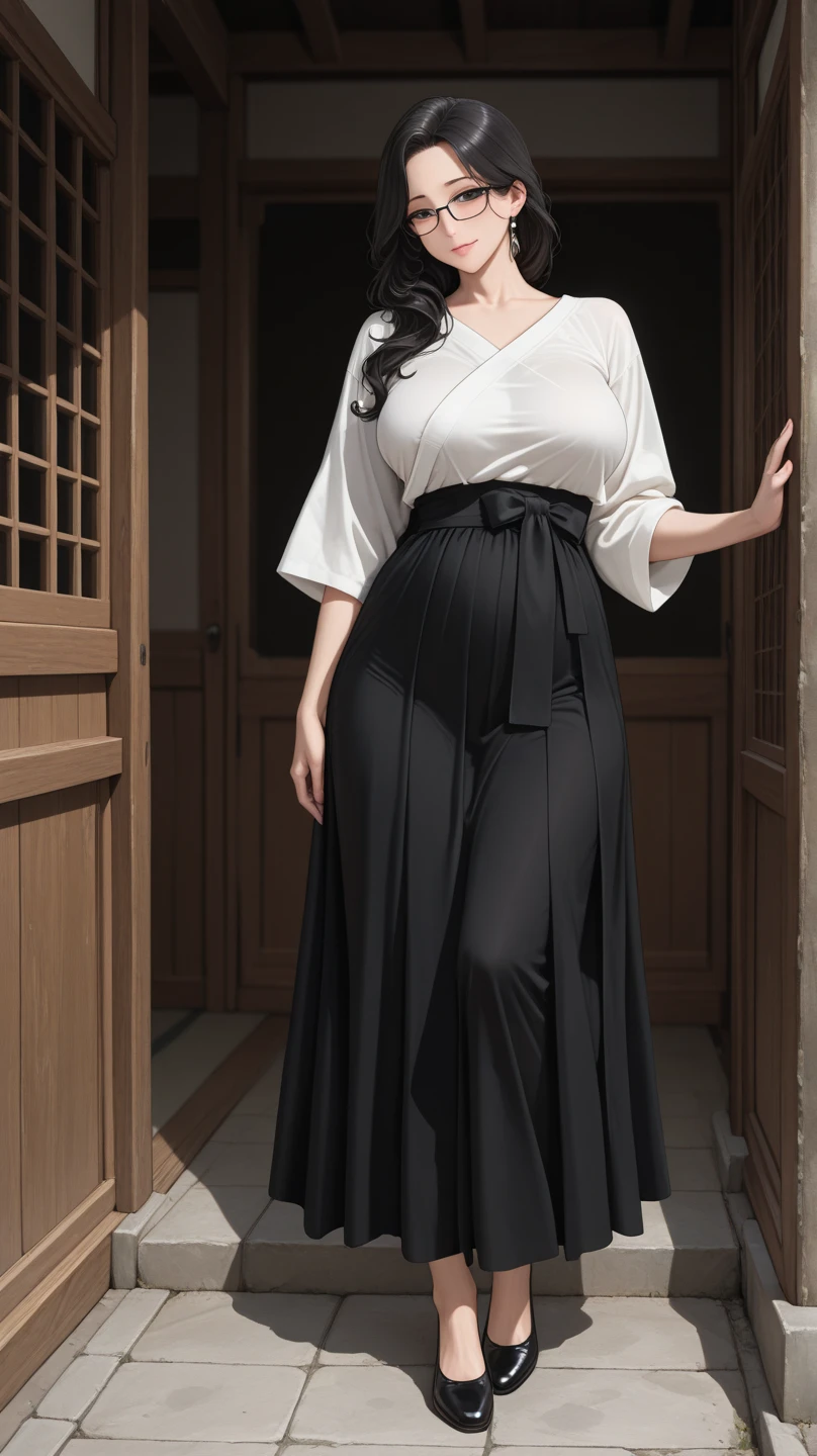 ((best quality)), ((masterpiece)), (detailed), malay woman, perfect face, araffe woman in a dark-black gamis walking down a street, thicc, she has a jiggly fat round belly, bbwchan, wearing tight simple clothes, skinny waist and thick hips, widest hips, her belly is fat and round, soft curvy shape, hyperrealistic full figure, wearing gamis , wide hips, sneakers