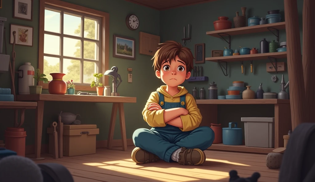 The boy made a new ladder, but this time it was stronger and more beautiful. He realized that every failure brings new opportunities, and his hard work is the real strength.