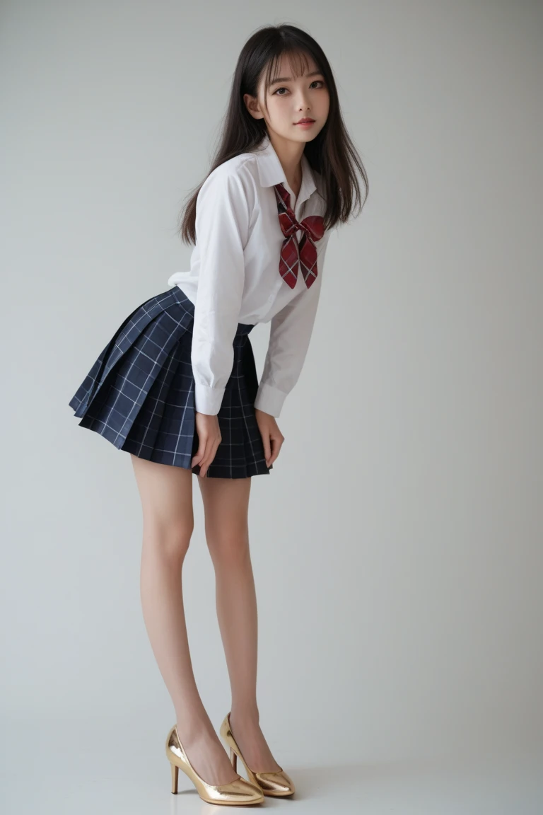 ((Masterpiece, Best quality)),best aesthetic,1fille, Uniforme scolaire, bureau, assis, PuPitre, cheveux bruns, Salle de classe, cheveux longs, dedans, chaise, Regarder le sPectateur, :P, Solo Focus, yeux bruns, juPe, manches longues, crayon, 1 boy, Plumier, PaPier, Serafuku noir, Plusieurs filles, pleated  skirt, Collier marin, frange, headrest, Schoolbag, school chair