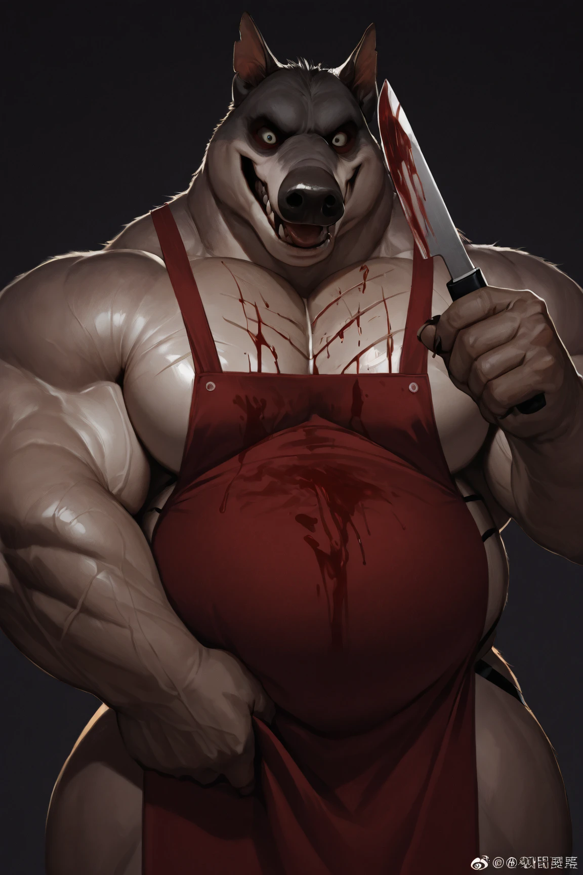 Juno, huge ass, hyper hips, huge thighs, huge breasts, anthro, areola puffy areola, inverted nipple, clothing, tshirt, baggy sweatpants, short sleeve tshirt, standing on sidewalk, sindged fur, burnt clothing, solo, realistic fur, wide eyed, gasping for breath, white sclera, dirty, cleavage areola slip, blood stained clothing, blood stains on white tshirt, zombie, gore, bone, rotungwoka person, vore, hyper belly, rotting flesh