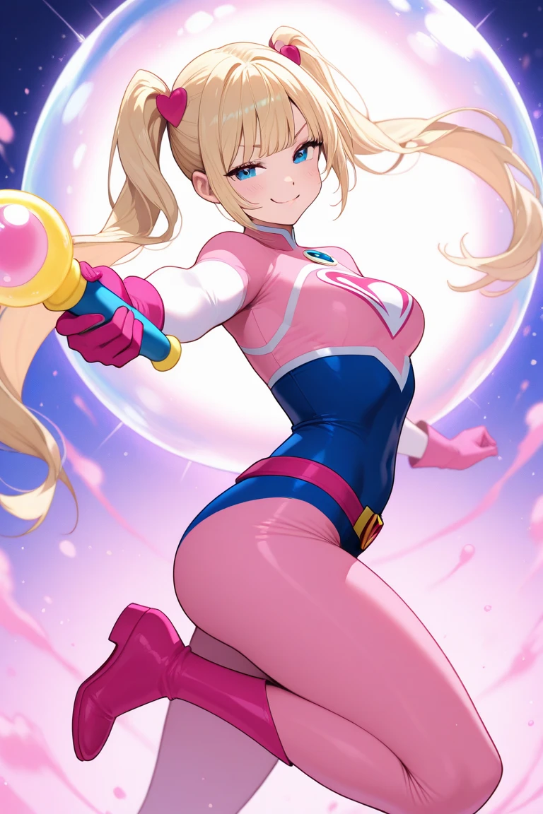 cute androgynous (((boy))), femboy, cute face, huge lips, (((wide pelvis))), curly blonde hair, blue eyes, (((bulge crotch, huge testicles))), (((round buttocks))), bubble butt, slim body, weak, wear mini skirt, stocks, mini jacket, pink colors, стройные ноги, женственное телосложение, ass focus