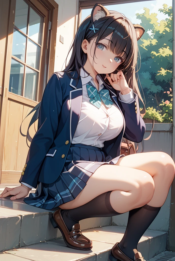 ((masterpiece, highest quality, High resolution, 超High resolution, pixel perfect, Depth of written boundary, 4k, RTX, human development report))), 1 girl, single, alone, beauty、see the whole body、 ((long hair, short riuhai, reddish brown hair)), ((blue eyes, beautiful eyelashes, realistic eyes)), ((detailed face, blush:1.2)), ((smooth texture:0.75, lively texture:0.65, lively:1.1, Anime CG style)), medium breasts, perfect body, smile, attractive way to sit, Brewing tea in a teapot, (The wind blows my hair,bare shoulders、expose her breasts、black tights) , It snows heavily at night、(((show panties:1.3)))、((((M-shaped spread legs:1.4))))
、first-class, masterpiece, High resolution, (Full body diagram from head to toe), front, frontComposition from slightly below, symmetry, 18 year old tall girl, alone, (whole body from head to toe), (small breasts), Unkempt brown hair, bangs, ((black tights)),( (black pantyhose)),(white luxury lingerie), (sit with legs spread), (squatting pose), (Composition showing white panties), (her legs spread、I can see white pants.), (I was made to sit on the floor with my legs apart..), ((((M-shaped spread legs)))), thin legs, A very beautiful and tall 18 year old girl, (not wearing shoes), blush, shy big eyes, looking at camera, (((blazer uniform, plaid pleated skirt)))、Please sit across from me、((Vulgarity)),