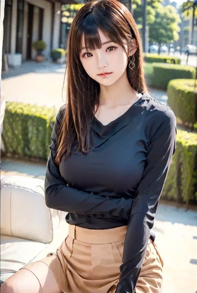 (((A beautiful woman standing in a windy park:1.3))),(Hair blowing up in the strong wind:1.3),(Shirt floating in strong wind:1.3),(Skirt floating in strong wind:1.3),Hold down the rising frilled skirt with your hands:1.3),Off the shoulder,White shirt,Looking at the audience,whole body,From above,look up,Beautiful Hands,(Reddish brown wet shiny short messy hair),Blushing cheeks,Pointed red mouth,Big Breasts,Accentuate your breasts,Perfect body curves,Beautiful clavicle,((Expressing happiness through facial expressions:1.3))),Nice face,
Detailed clothing features,Detailed hair features,Detailed facial features,Looking at the camera,,(Dynamic and sexy pose),Cinematic Light,(Highest quality,Written boundary depth,Intricate details,The contrast of light and shadow makes the subject appear three-dimensional,) ,Digital single-lens reflex camera, (Photorealistic),(Picture Mode Ultra HD,)