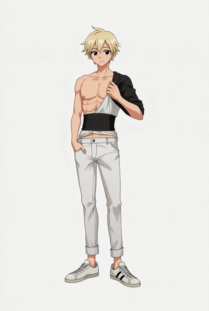 Zenitsu agtsuma, Skinny and scared body