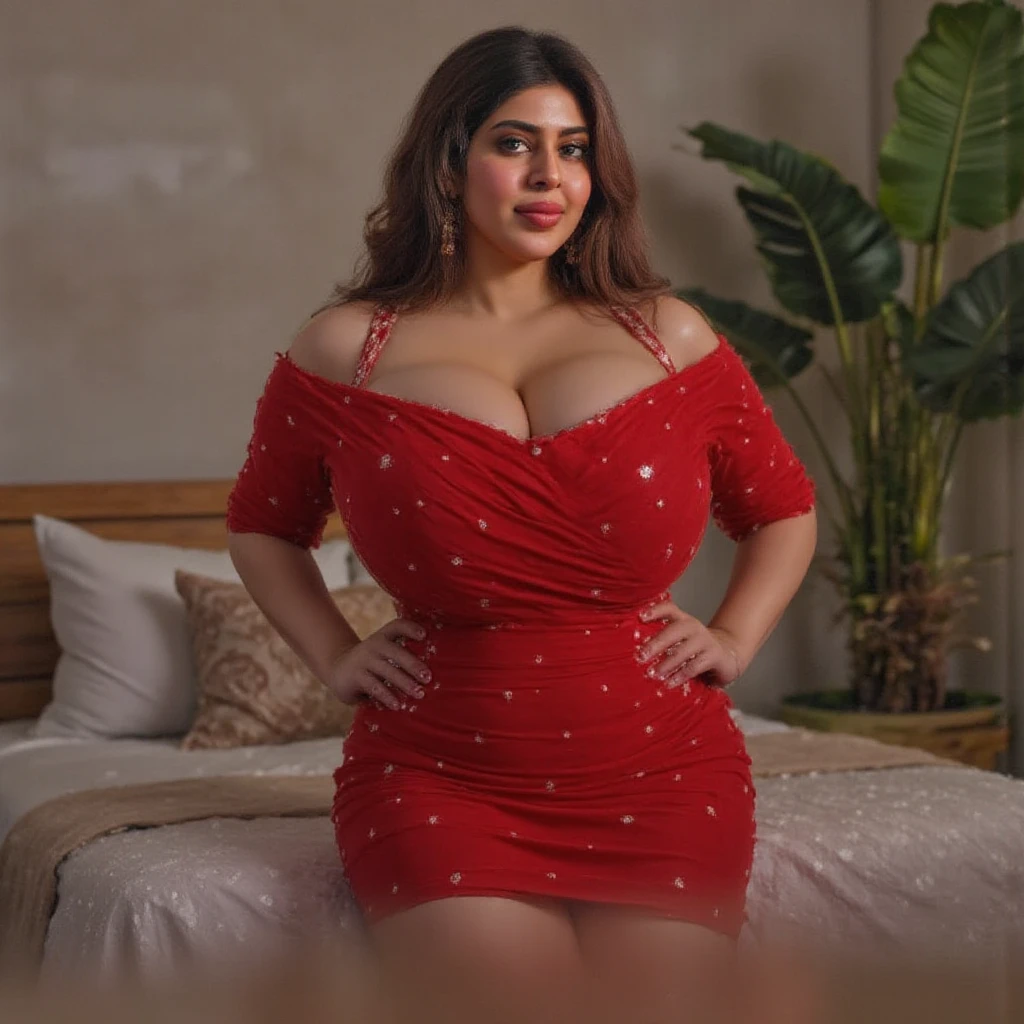6 feet big breasted beautiful indian girl in hotel.