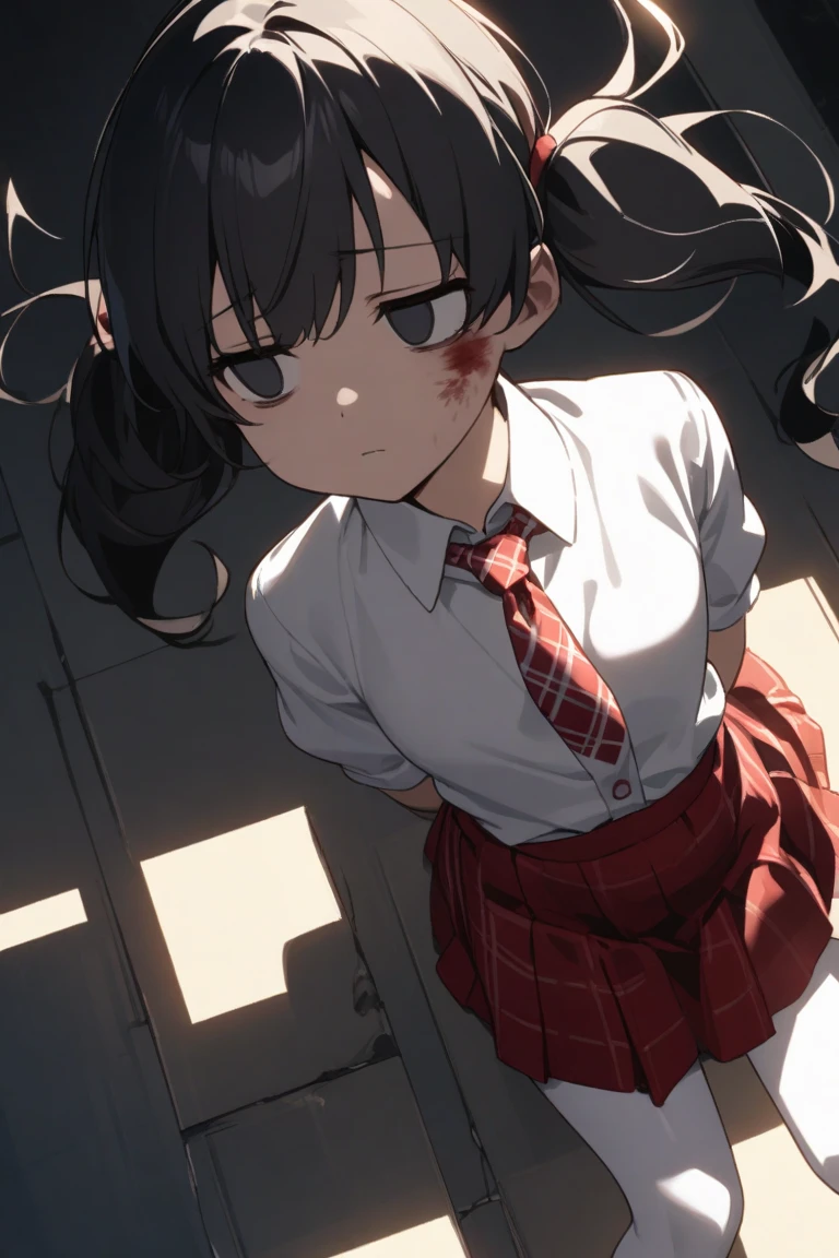 Girl crying blood